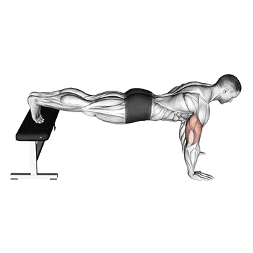 Demostración del ejercicio: Flexiones Declinadas: Mayor Énfasis en el Pectoral Superior